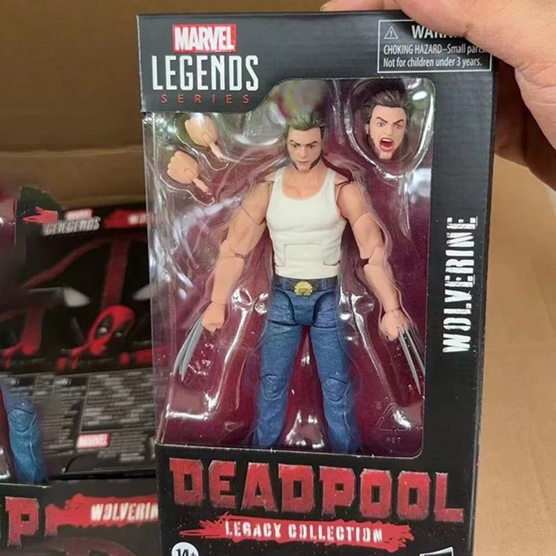 6-Inch Action Figure In Stock Marvel Legends Figure X-Men Wolverine Deadpool Statue Tabletop Display Adult Gift Kids Pvc Toys