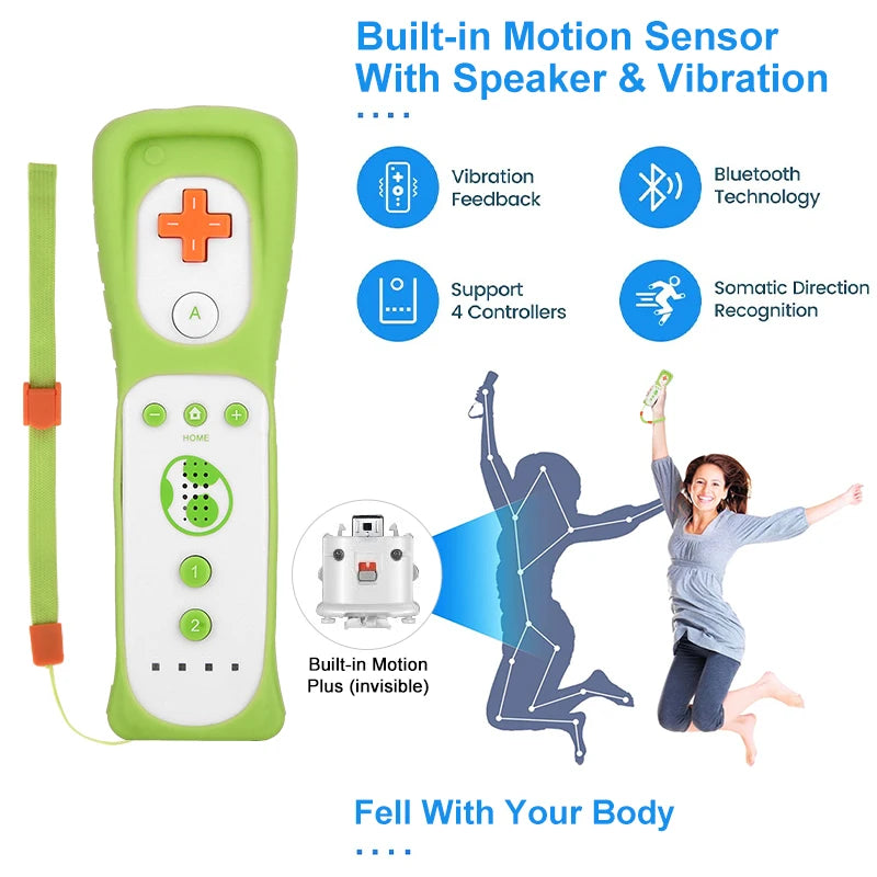 1pcs/2pcs Controller for Wii Remote Controller Gamepad Built-in Motion Plus Control For Wii/Wii U Console Wireless Game pad