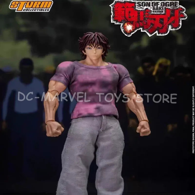 In Stock 1/12 Ko Storm Toys Demon Back Baki Hanma Anime Action Figure Figures Kibk05 Collectible Gifts Toys