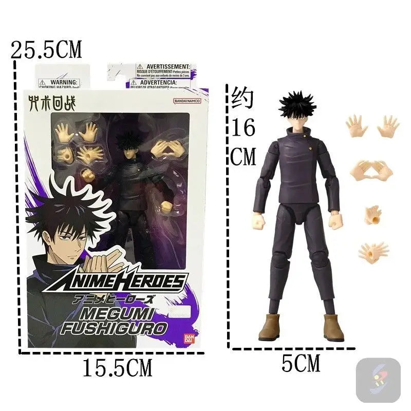 17cm Bandai Original Jujutsu Kaisen Action Figure Gojou Satoru  Itadori Yuji Fushiguro Megumi Action Anime Figure Toy Gifts