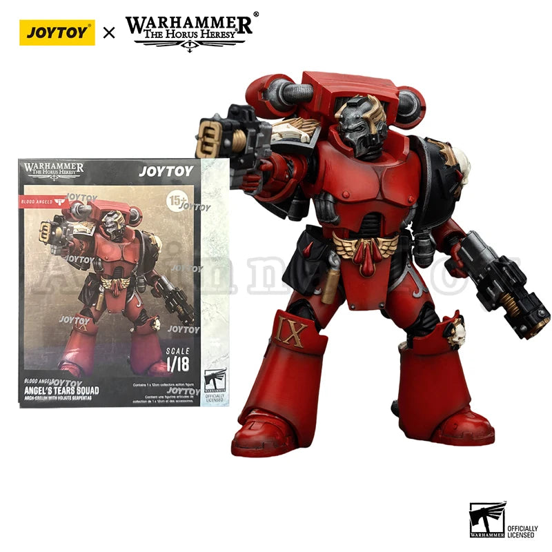 JOYTOY 1/18 Action Figure The Horus Heresy Blood Angels Angel's Tears Squad Legion Praetor in Tartaros Terminator Armour