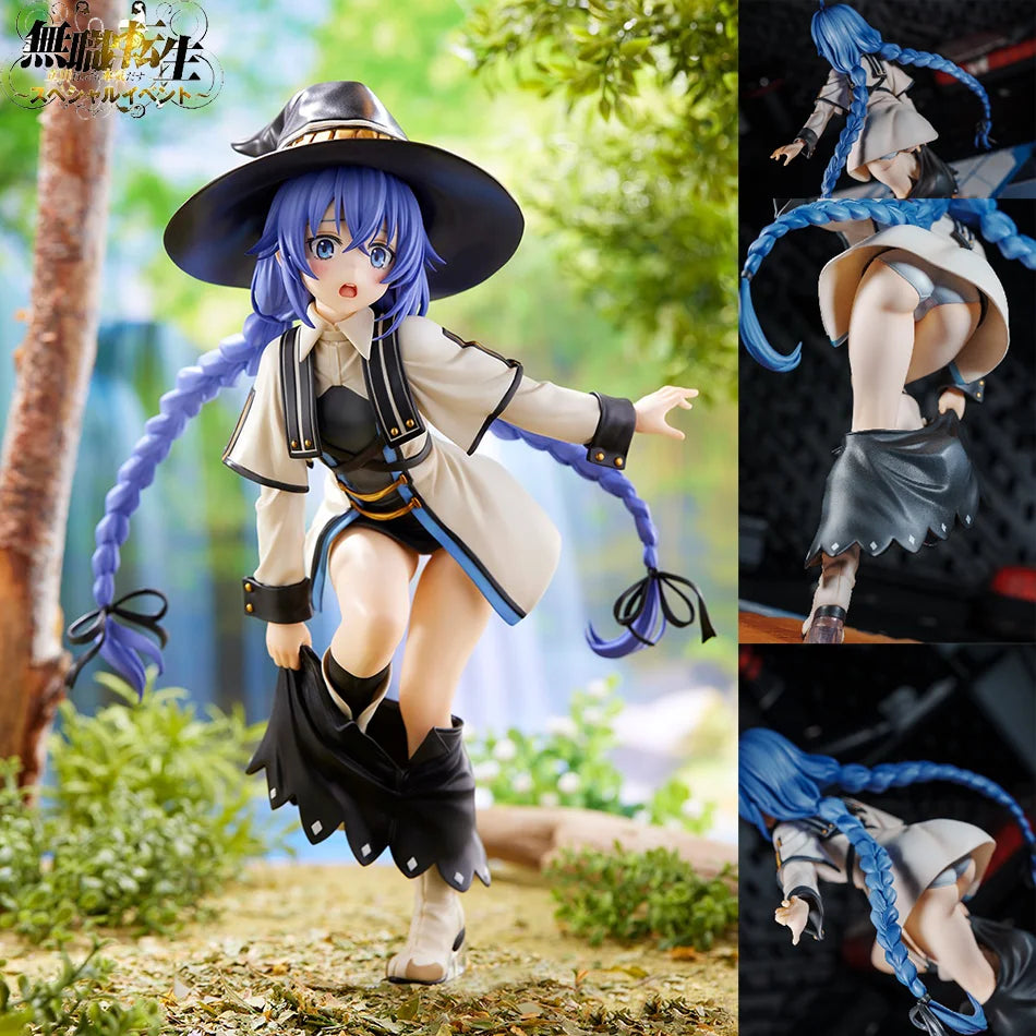 Neue 25 cm große Actionfigur von Magier Roxy Migurdia, Mushoku Tensei: Reinkarnation der Arbeitslosigkeit, Anime-Figur, PVC, Erwachsenensammlung, Modellpuppe