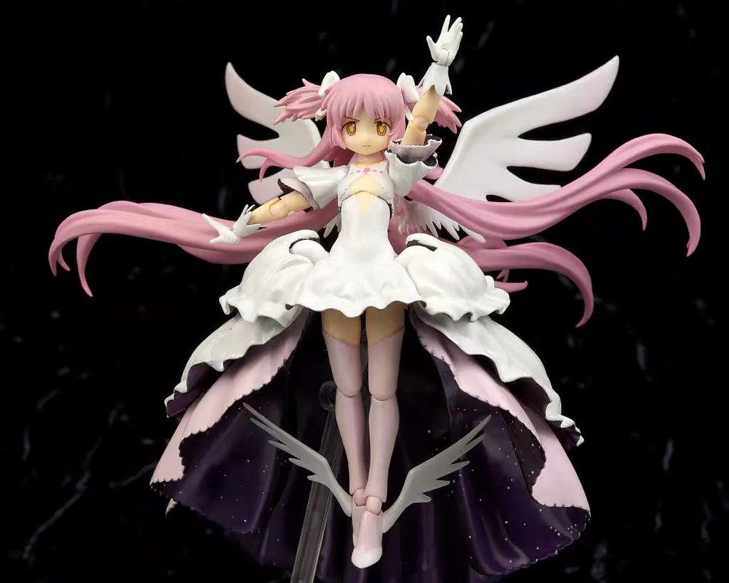 Original Brand New Max Factory Figma 165 Madoka Kaname Goddess Ver. Puella Magi Madoka Magica Articulated Figure Model