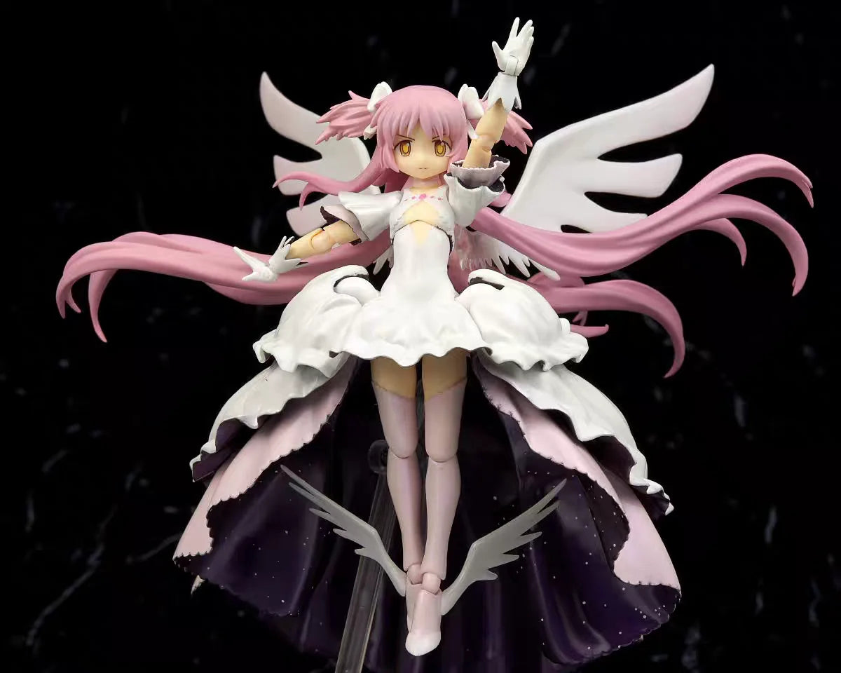 Original Brand New Max Factory Figma 165 Madoka Kaname Goddess Ver. Puella Magi Madoka Magica Articulated Figure Model