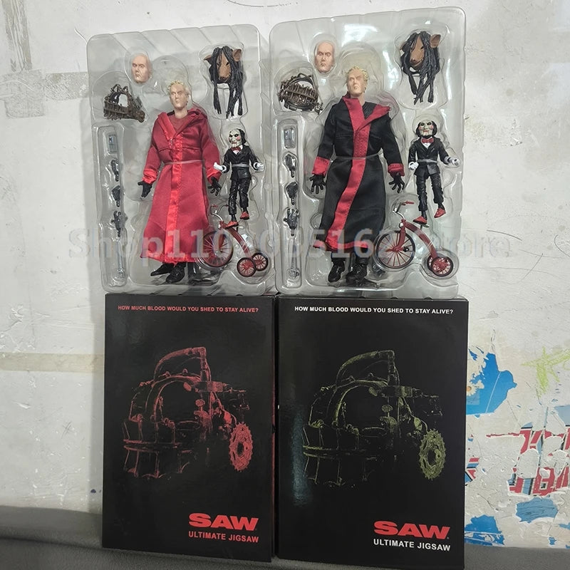 Neca Toys Figure Saw Jigsaw Red Robe Action Figure Black Robe GK Statue Manga Deluxe Figure Anime Collection Model Birthday Gift