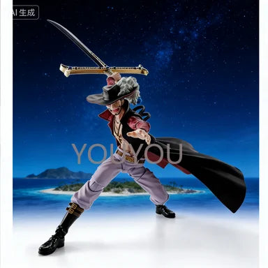 Brand New in Stock Bandai Original MODEL KIT S.H.Figuarts  ONE PIECE Dracule Mihawk Anime Action Figure  ToysModel