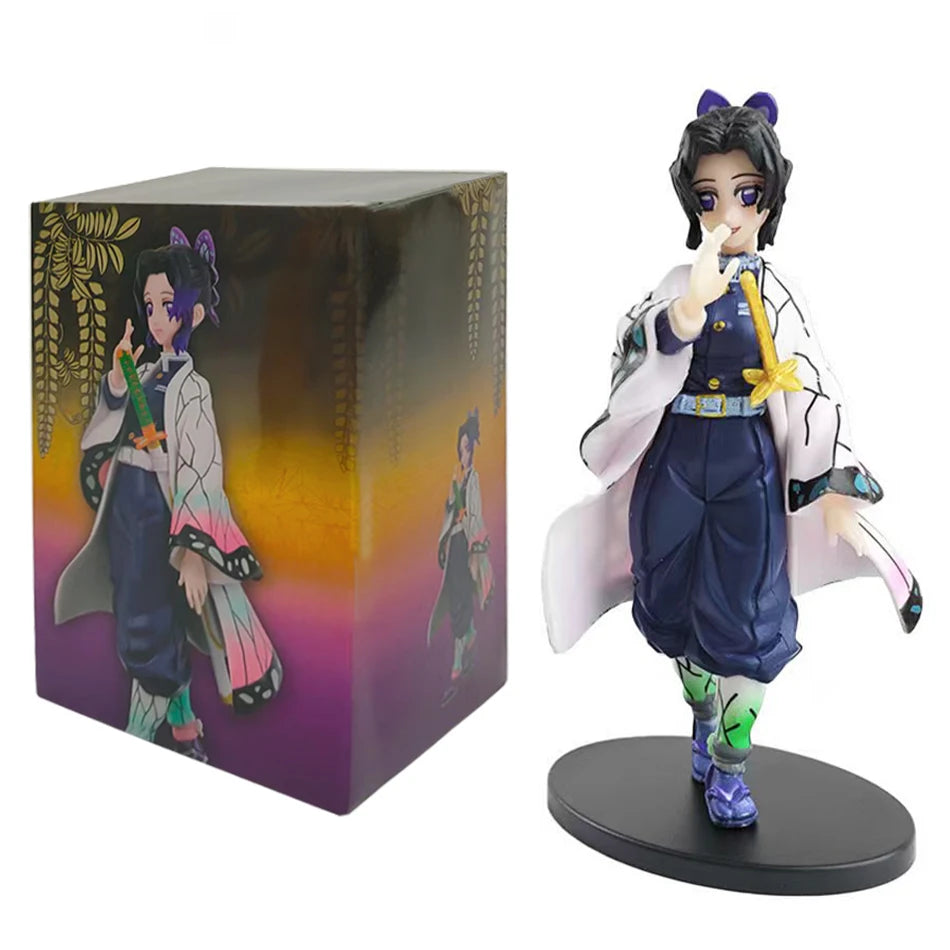 Anime 16CM Demon Slayer Kimetsu No Yaiba Figure Kamado Tanjirou Action Figure Agatsuma Zenitsu Nezuko Warrior PVC Model Toys AAA