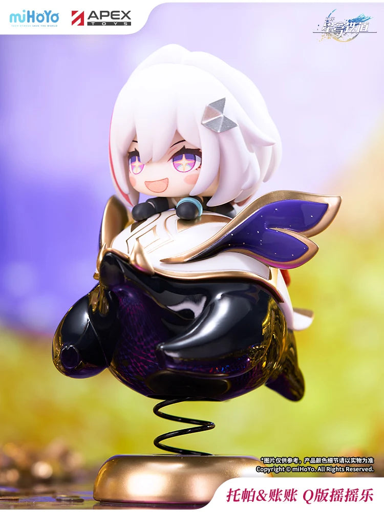 Official Honkai：Star Rail Topaz & Numby Q-Version Figure Game Peripheral Happy Shake Toy Cartoon Desktop Ornament Birthday Gift