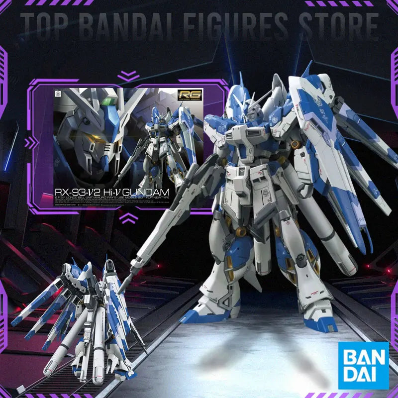 Bandai RG RX-78-2 WING RX-93-V2 UNICORN GOD GUNDAM In stock Anime Original Model Toy Action Figure Robot Collection Toy Gift