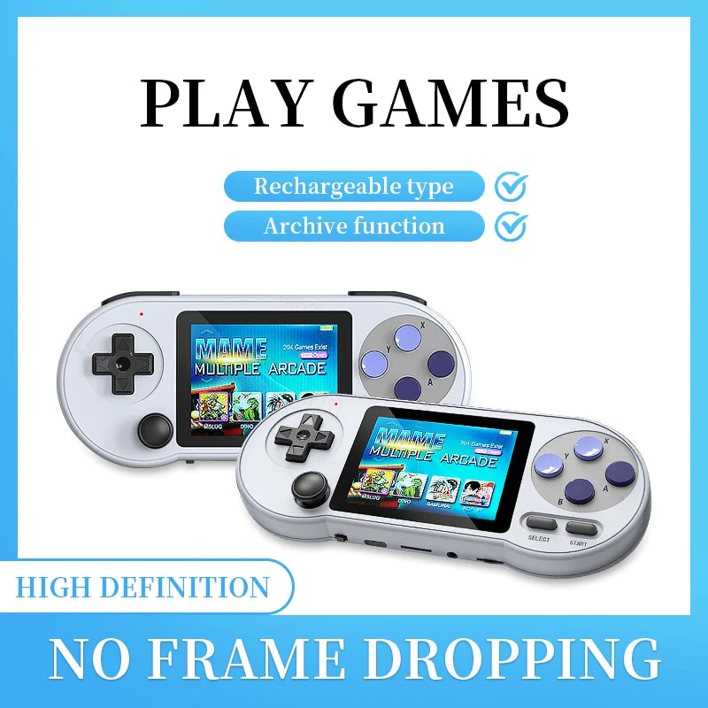 SF2000 handheld game console Mini Portable Game Console Built-in 6000 Games Retro Game Support AV Output