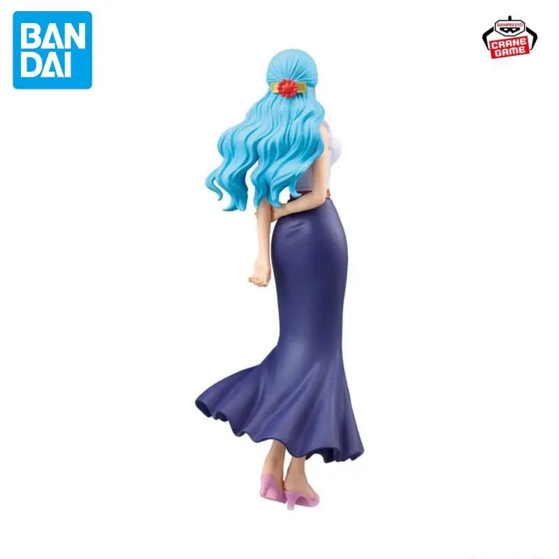 Оригинална BANDAI BANPRESTO ONE PIECE DXF-THE GRANDLINE SERIES-EXTRA NEFELTARI VIVI PVC 18CM екшън фигурка аниме модел играчка подарък