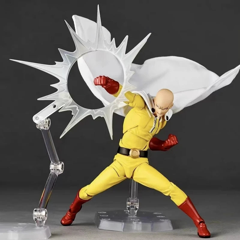 Original Kaiyodo One Punch Man Articulated Action Figure Model Toys Saitama Amazing Yamaguchi Revoltech Saitama Anime Collection