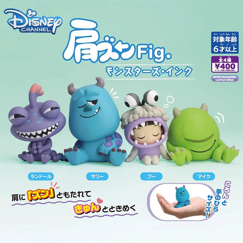 4pcs University Monsters Inc Anime Figures James P. Sullivan Boo Mike Wazowski Action Figure Q Version Model Desktop Decoration