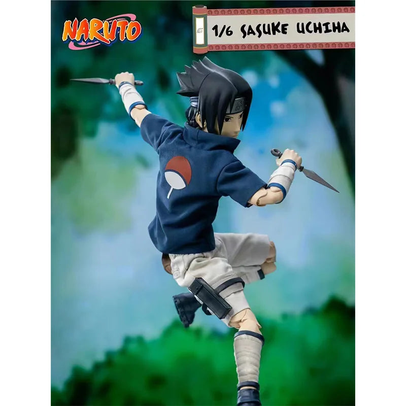 Original Threezero Naruto Sasuke Uchiha 1/6 in Stock Anime Action Figure Collection Model Toys