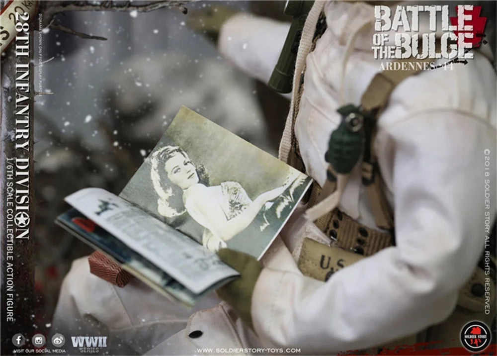 1/6 SoldierStory SS111 US. Army 28th Soldier Action Figure Winter Snow Full Set Moveable Action Figure Gift For Fans Collect