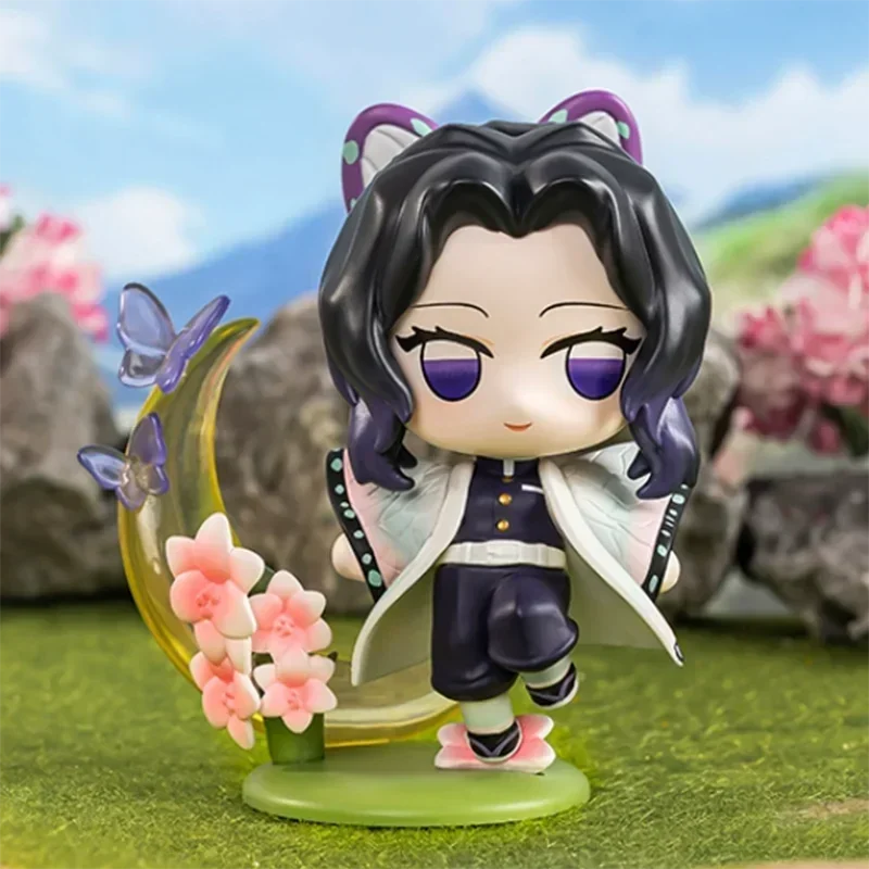 Pop Mart Demon Slayer Birth Flower Series Blind Box Toys Kawaii Anime Action Figure Surprise Mystery Box Dolls Girls Gift