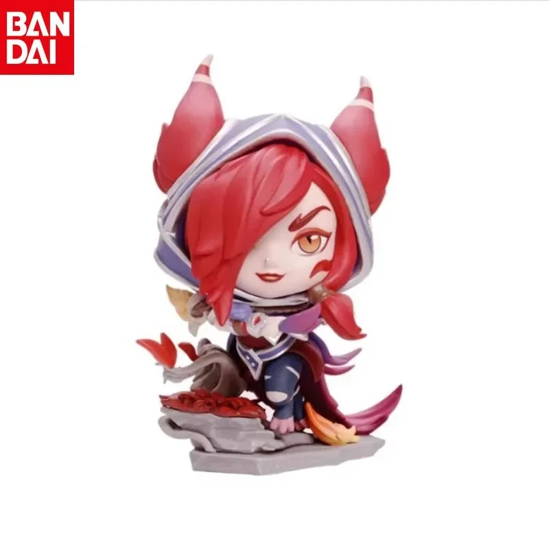 Genuine League of Legends LOL  Action Figure The Rebel Xayah The Charmer Rakan Game Anime Figure Collectible Doll Model Kid Toy