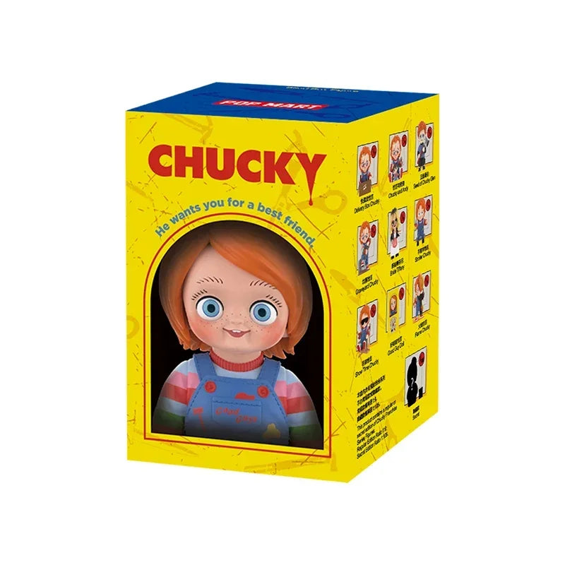POP MART Chucky Franchise Series Original Blind Box Surprise Mystery Box Cute Anime Action Figure Ornaments Figurines