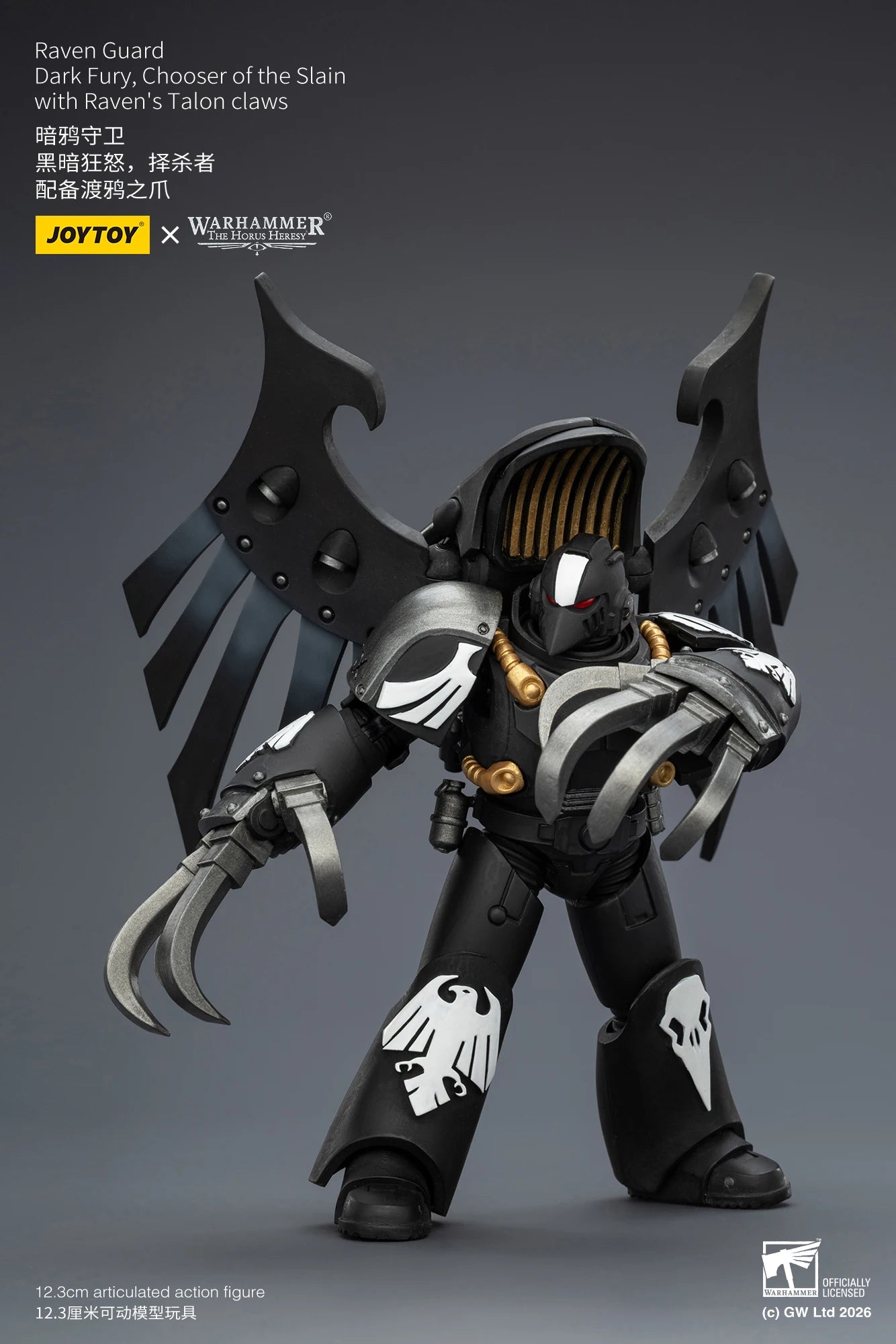 【Pre-sale】JOYTOY Warhammer 40K Raven Guard Dark Fury Mor Deythan Shade MK III Tactical Legionary 1/18 Anime Figure