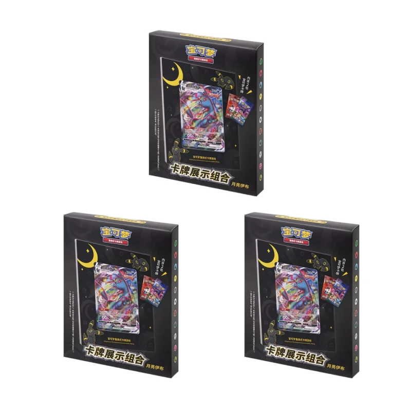 In Stock Original Chinese Version Pokes Trading Card Game Ptcg Eevee Show Photo Frames Gift Box Desktop Decoration Birthday Gift
