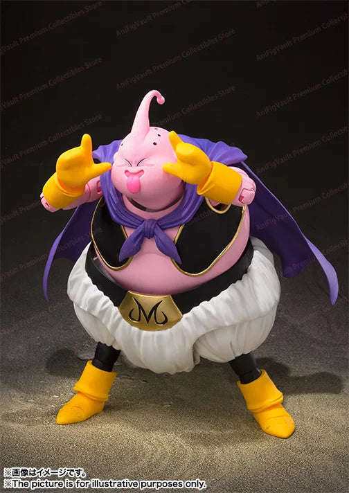 Bandai Original SHF Dragon Ball Z Majin Buu (Good), Fat Buu Action Figure, Anime Model, Trendy Toys, Desktop Doll, Collectibles