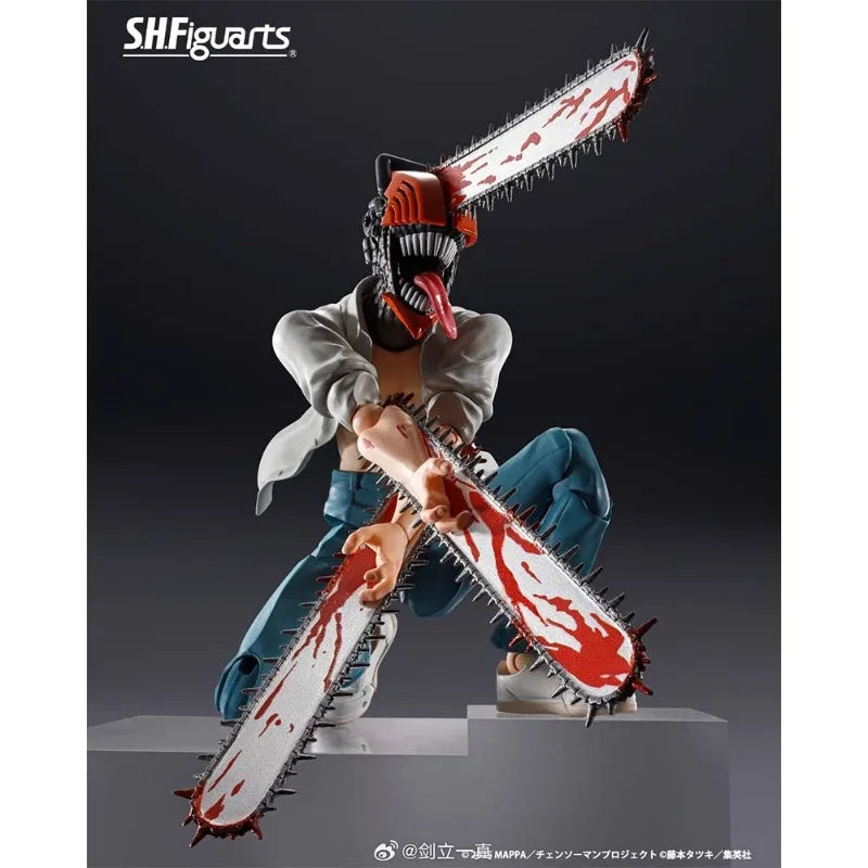 Bandai Genuine SHF Chainsaw Man -The Movie Reze Arc- Anime Action Figure Collectible Model Toys Ornament Gift Children Christmas