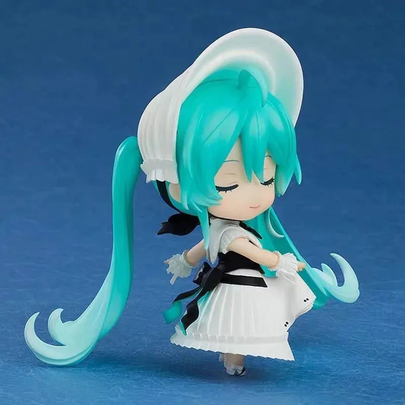 10CM Boxed Miku Symphony 2490# Figure Anime Kawaii Version Movable Doll Desktop Decoration Face interchangeable Model Gifts