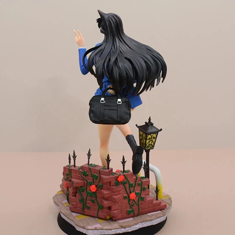 Detective Conan Gk Prize Figure Kudo Shinichi Edogawa Conan Interchangeable Head Anime Statue Beika Chou Scene Collectible Model