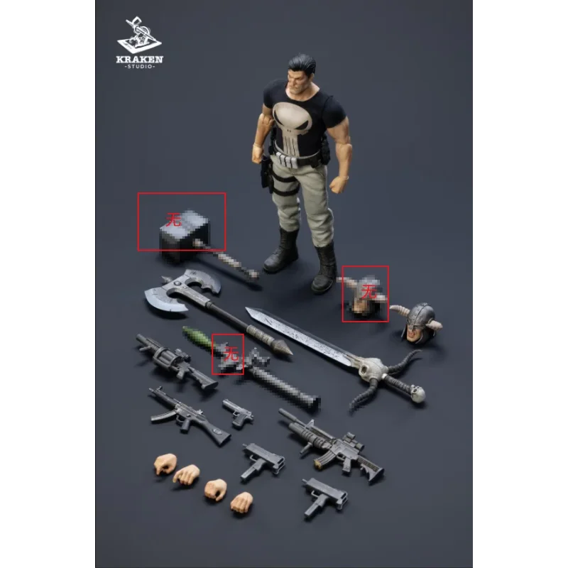 Kraken Studio 1/12 Criminal Nemesis Punisher Action Figure Model Toys Collection Gifts