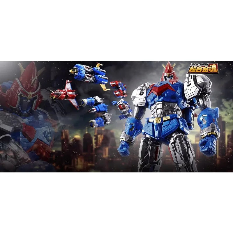 Bandai Soul of Chogokin GX-118 Hyper Electromagnetic Robot Voltes V Anime Action Figure Model Doll Toys Hobby Collectible