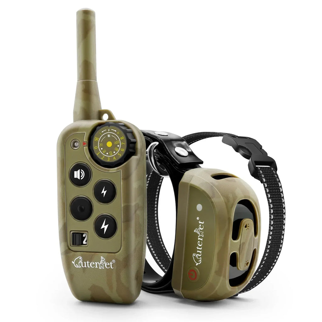 Hundeerziehungshalsband mit Bellstopper, elektronischer Fernbedienung, 600 m wasserdicht, wiederaufladbar, Hundeabwehr- und Trainingshalsband
