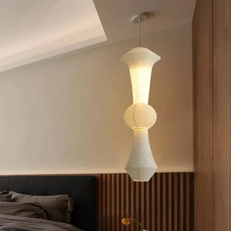 Janpanese Akari Rice Paper Lamp modern Noguchi Yong Pendant Lamp Living Room Bedroom Corner Designer Light