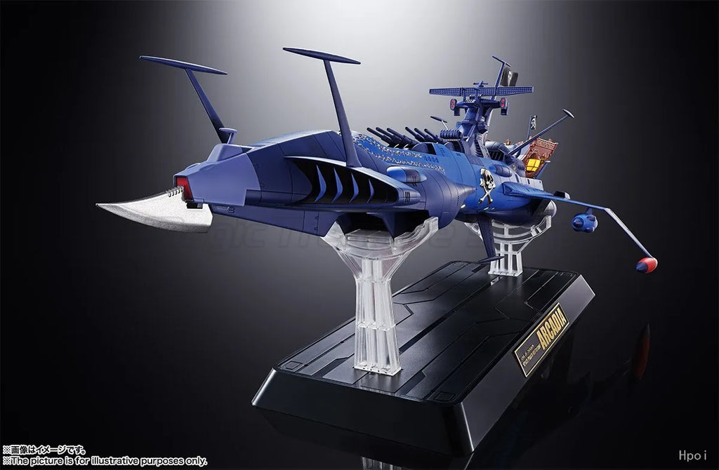 【MT】Original BANDAI SPIRITS Soul of Chogokin GX-93 Space Pirate Captain Harlock DeathShadow Action Figure Toy Model Collection