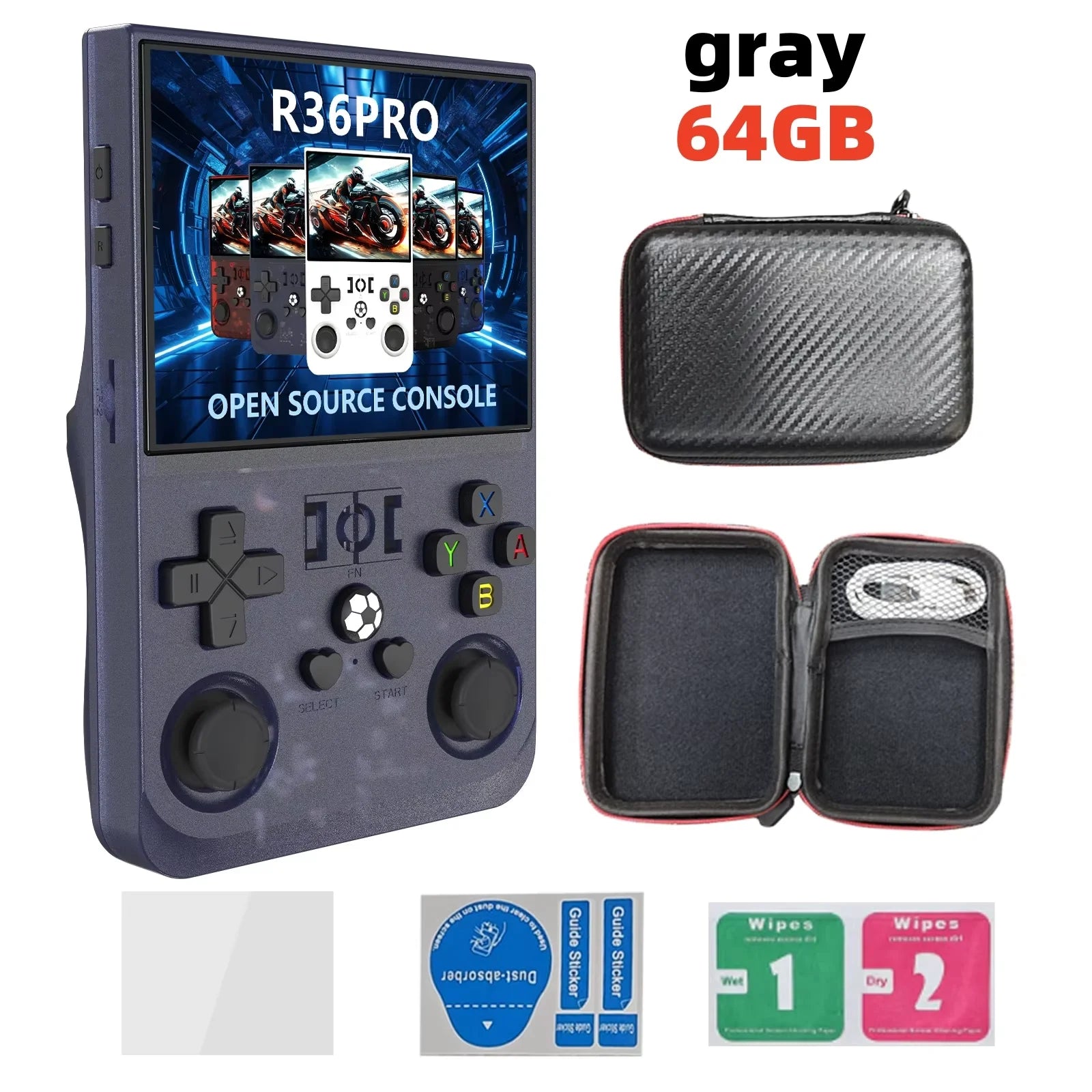 Retro R36 Ultra Handheld Video Game Console IPS Screen 128GB Games Portable Pocket Player Linux System R36S R36 PRO