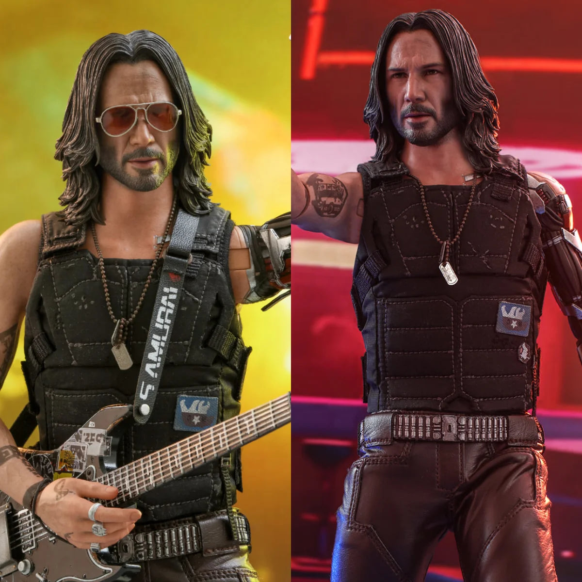 In Stock HOTTOYS VGM47 1/6 Scale Keanu Reeves Cyberpunk Johnny Silverh ...