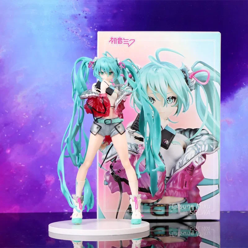 Hatsune Miku Anime Figure Miku Yoneyama Mai Action Figurine Collection Model Doll Collectible Model Toy Desk Gift