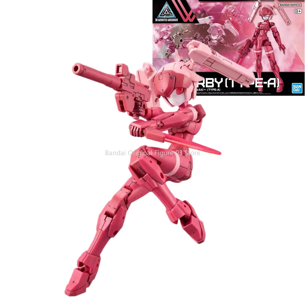 Bandai Genuine 30MM EXM-H15 Acerby [TYPE-A-B-C-D-E] Anime Action Figure Collectible Assembly Model Toys Ornaments Gift Children