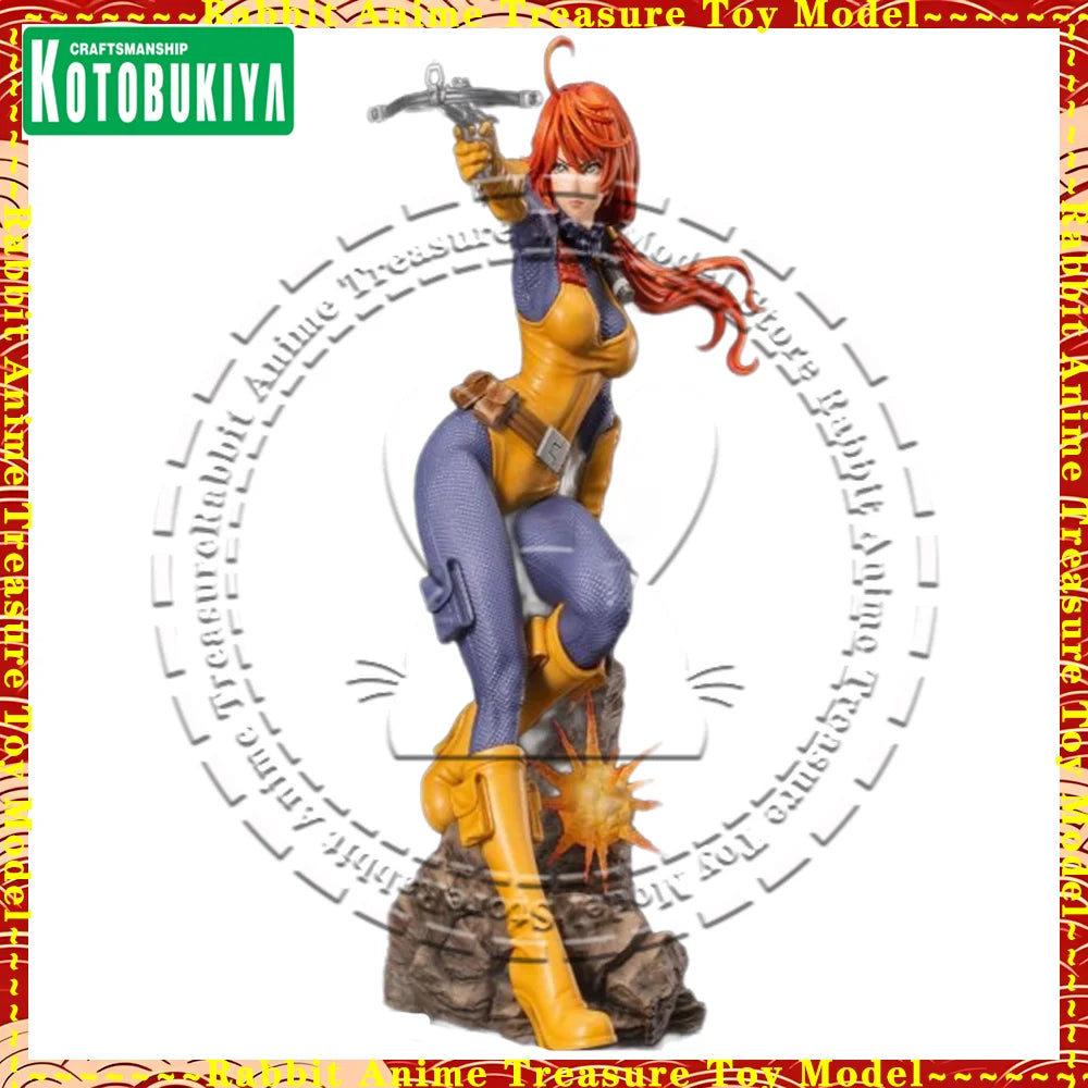 In Stock Original Genuine Kotobukiya G I Joe Bishoujo Scarlett Statue PVC ABS Collector Gift Decoration