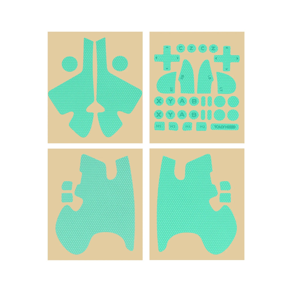 Cyan TALONGAMES Controller Grip Tape Classic Version Compatible With Flydigi Vader 3 / 4 Pro Wireless Handle,Buttons Non-slip