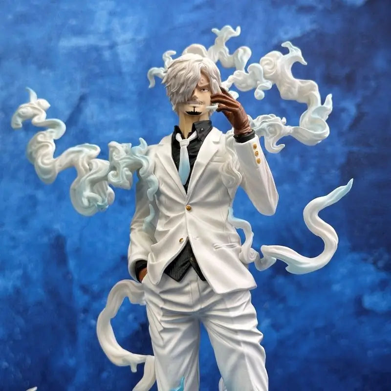 28cm Nika Sanji Nika Zoro Anime Figure Two Headed Statue With Base PVC Collectible Model Toy Desktop Ornament Boy Gift
