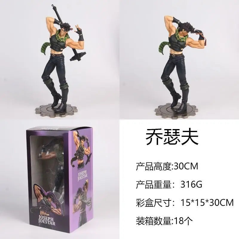 30 см JoJo's Bizarre Adventure Джоузеф Джостар Аниме Фигурка PVC Две глави Декорация за настолни компютри Подаръци за рожден ден Играчки