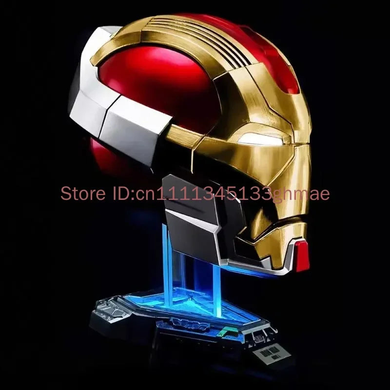 Marvel Iron Man MK17 Jarvis Helmet LED Lit Voice Activated Cosplay Mecha Mask Electric Toy for Fans And Collectors