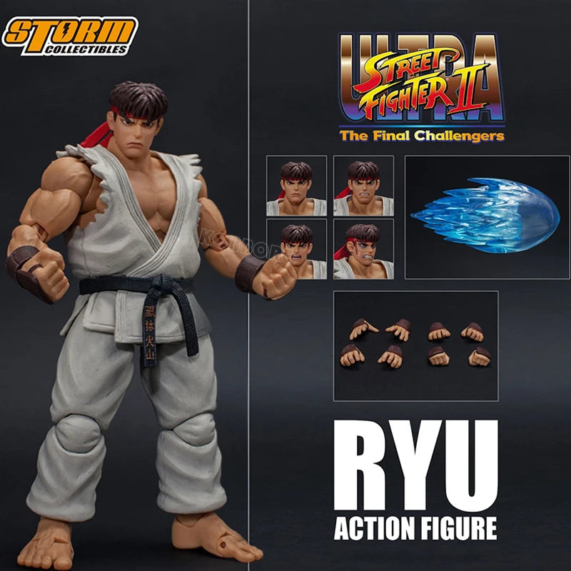 14cm Street Fighter Chun Li Anime Game Figure Ryu/Ken Masters Action Figure Guile/Zangief Figurine Collectible Model Doll Toys