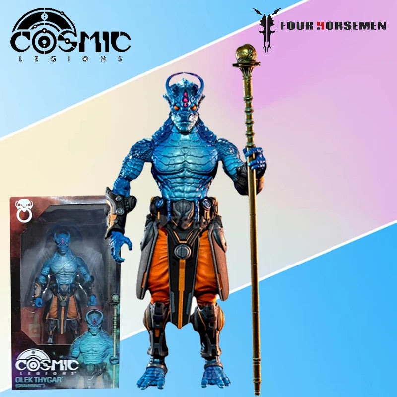Four Horsemen Studios Genuine  Cosmic Legions Series T. U.5. C.C. Sentry，Kragna，Aius Sepetian Finished Product Movable Model