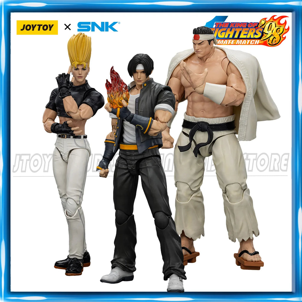 JOYTOY SNK 1/18 Action Figure KOF 98UM Hero Team Kyo Kusanagi Goro Daimon Benimaru Nikaido figures Toys Model