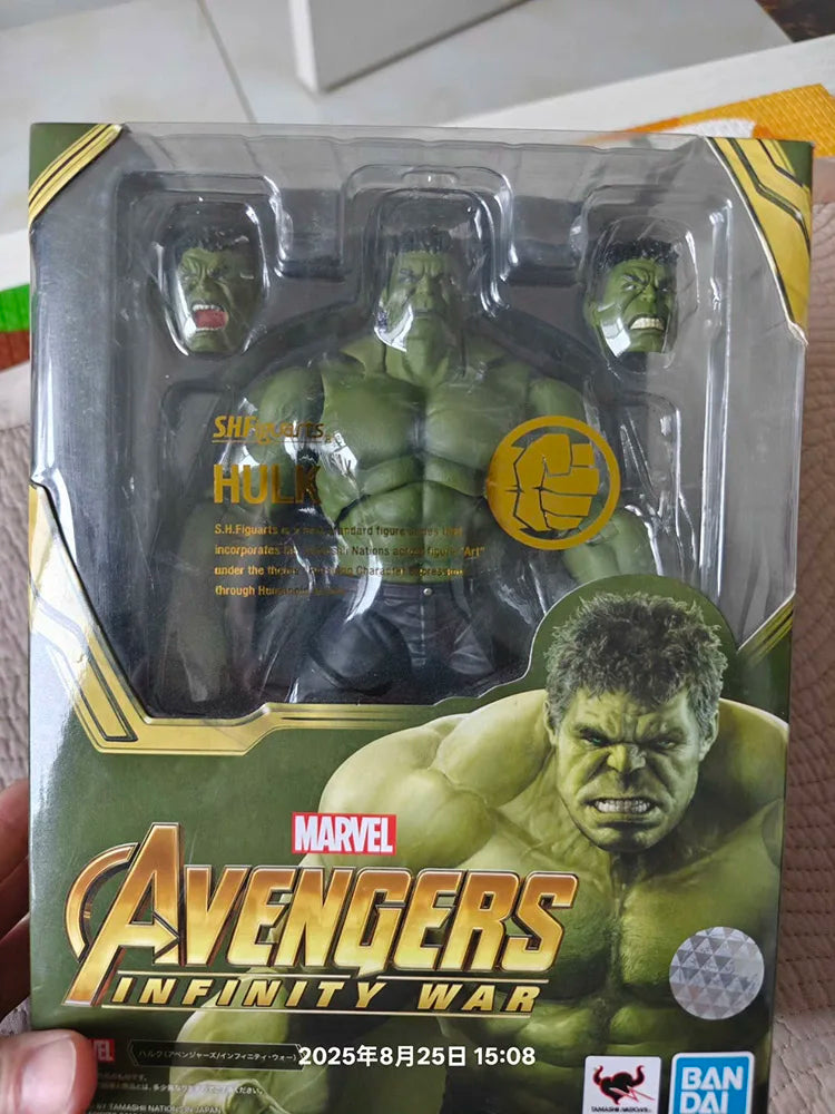In Stock Bandai SHF Hulk Avengers 3 Action Figures Model Collection  Action Figure Model Gift for Kid Foam Box Packaging