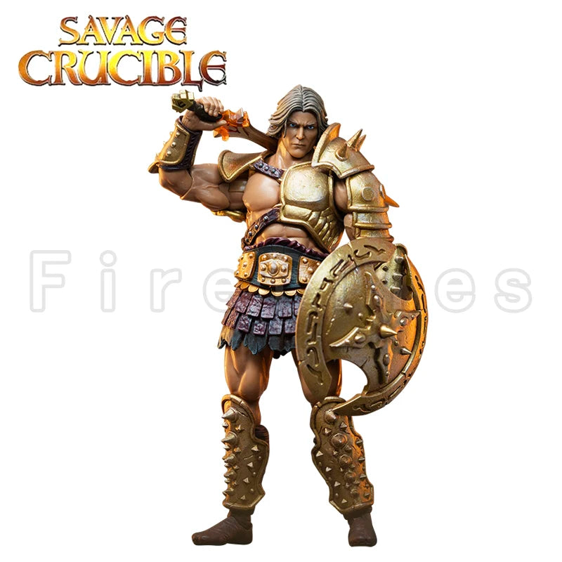 1/12 7inches Harbinger Studios Savage Crucible Action Figure Wave 2 Jaeger Nashom Krieger Whoman Barbarian Anime Model
