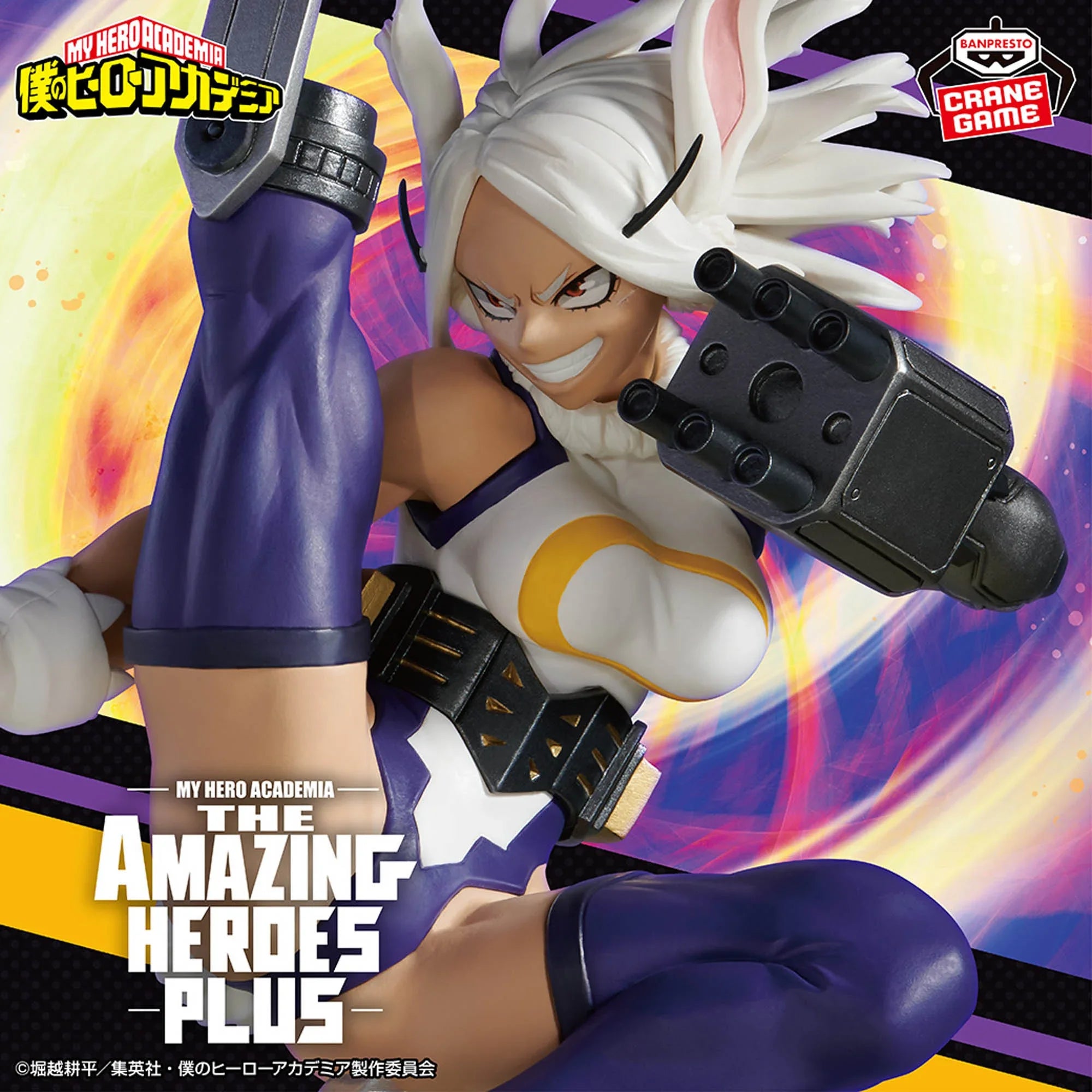 Original BANDAI My Hero Academia Mirko THE Amazing Heroes Plus Action Figure Toy Boku no Hero Academia PVC Model Collection Doll