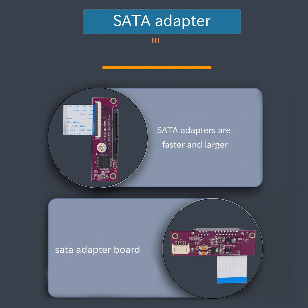 SCLS SATA Adapter Upgrade Board For Playstation 2 PS2 IDE Network Adapter