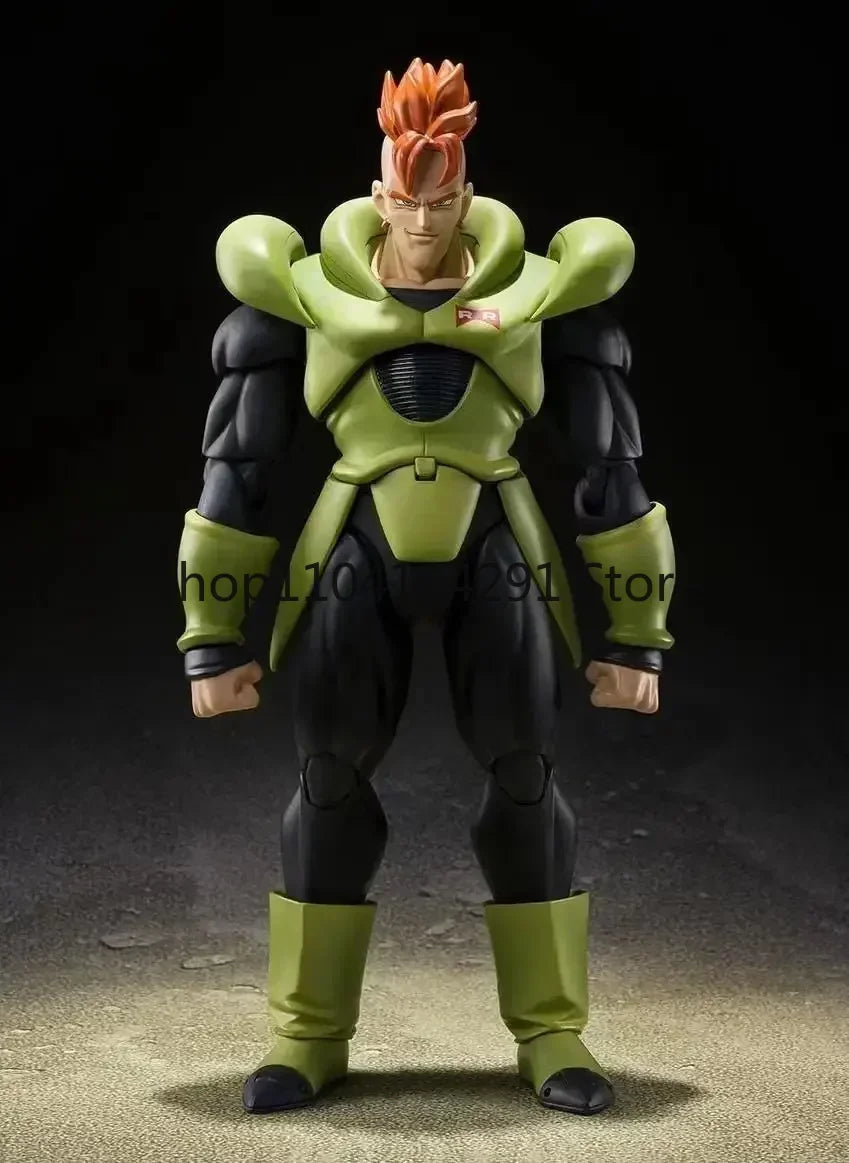 Original Bandai SHF Dragon Ball Android No. 16 SDCC Limited Edition CJ Convention Japan Figure Model Birthday Gift Toy